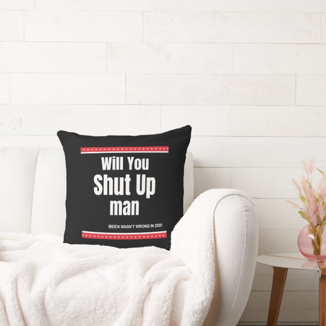 Almofada Você se Cala, Homem (Sofá)
