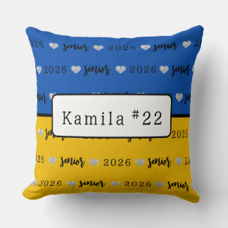 Almofada Volei Personalizado Senior Azul e Amarelo 