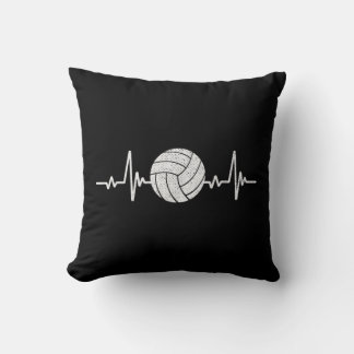 Almofada Voleibol Batido Cardíaco Vintage Retro Volleybal