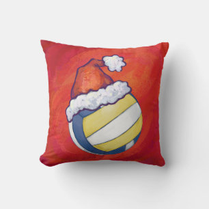 Almofada Voleibol com chapéu de Natal