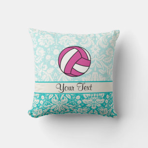 Almofada Voleibol cor-de-rosa; Cor damasco