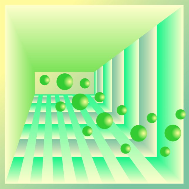 Almofada Voo de Limões através de uma Plaza de menta-pera (Criador carregado)