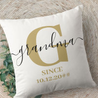 Vovó Monograma Elegante Script Sutil Ochre