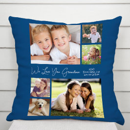 Almofada Vovó, Nós Te Amo Foto Azul
