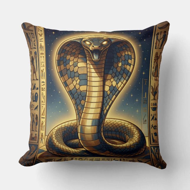 Almofada Wadjet – Egyptian Cobra Goddess´3 (Frente)