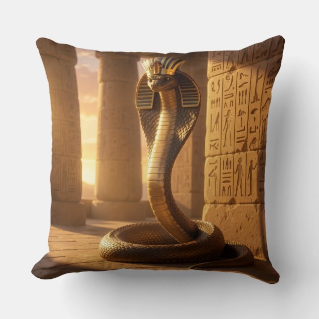 Almofada Wadjet – Egyptian Cobra Goddess´6 (Frente)
