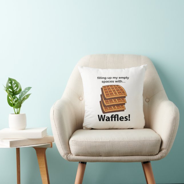 Almofada Waffles Preenchendo Meus Espaços Vazios Com Waffle (Cadeira)