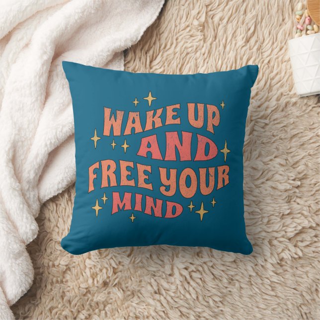 Almofada Wake Up and Free your Mind (Cobertor)