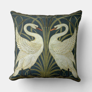 Almofada Walter Crane Swan & Rush e Iris Vitoriano