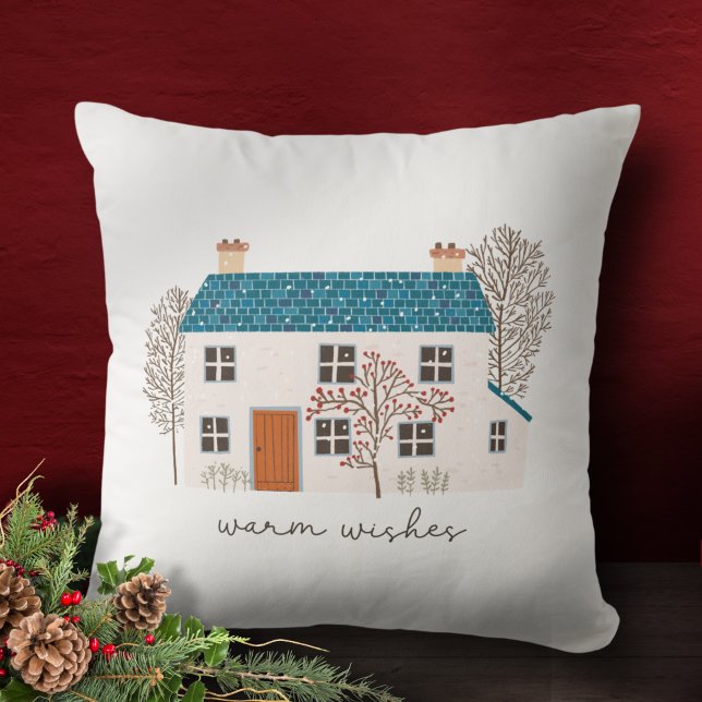 Almofada Warm Wish Cozy Holiday Natal (Criador carregado)