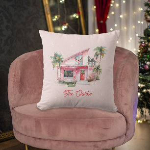 Almofada Warm Wish Midsect Moderna Casa Rosa Natal