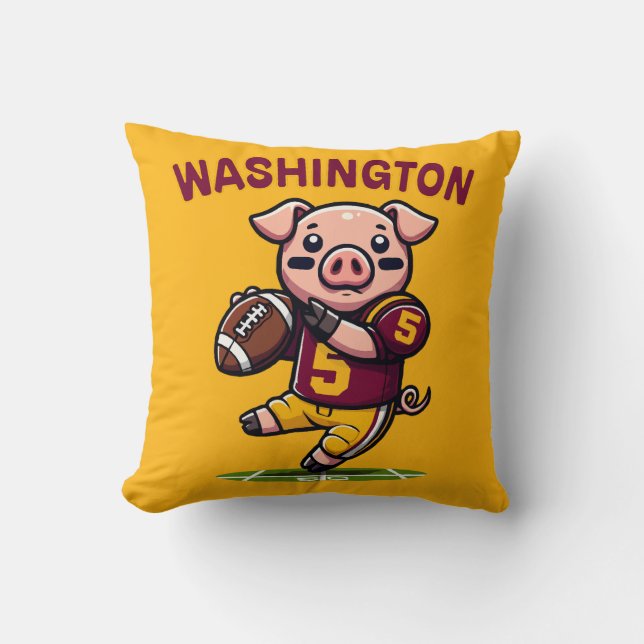 Almofada Washington Hog Futebol (Frente)