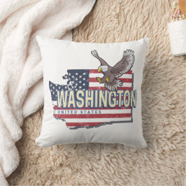 Almofada Washington State United States Map USA Souvenir