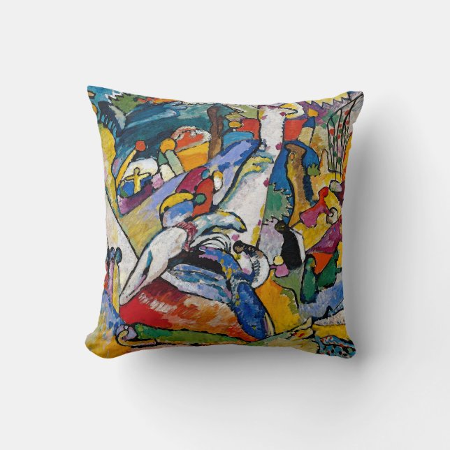 Almofada Wassily Kandinsky - Composição II Arte Abstrata (Frente)