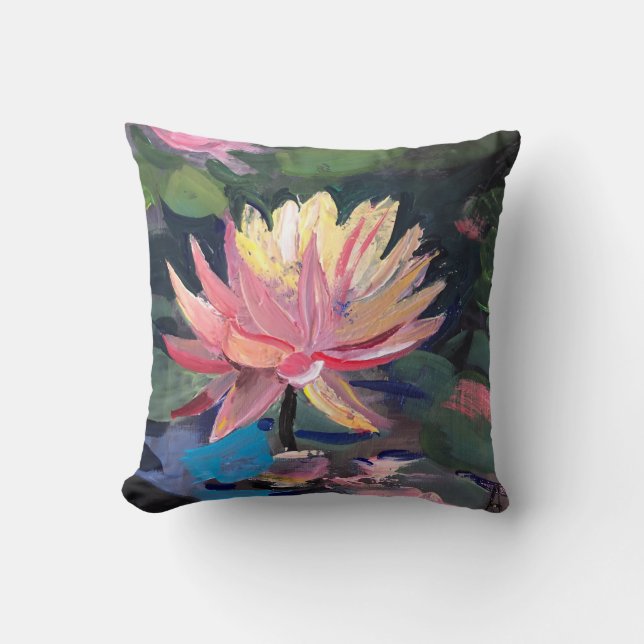 Almofada Water Lillie , pintura (Frente)