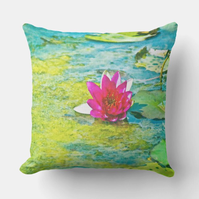 Almofada Water Lily Lilypad (Frente)