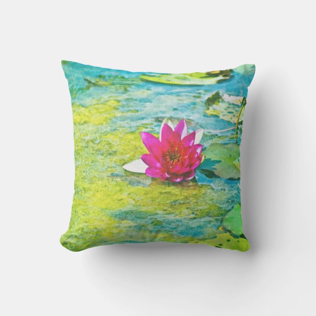 Almofada Water Lily Lilypad (Frente)