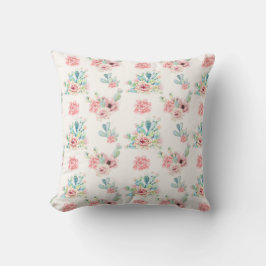 Almofada Watercolor Cacti Bloom Cushion 16×16