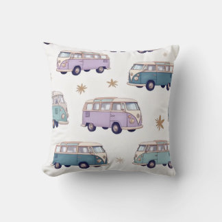 Almofada Watercolor camper van design