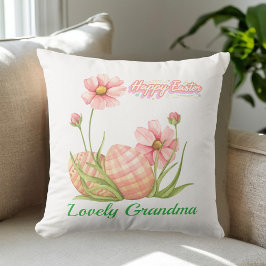 Almofada Watercolor Easter Egg Personalized Throw Pillow