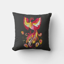 Almofada Watercolor Firebird ou Phoenix Fantasy Creator