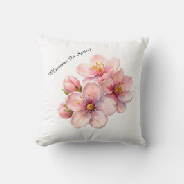 Almofada Watercolour Blossoms Spring Custom Pillow Cover