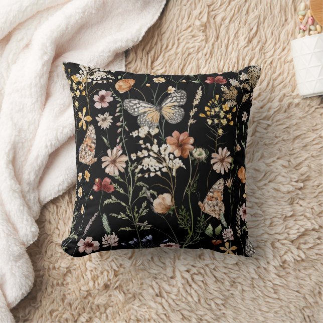Almofada Watercolour Boho Floral  (Cobertor)