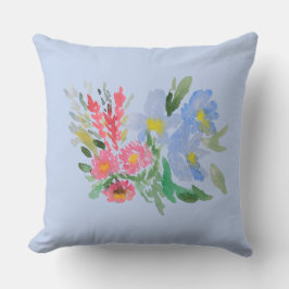 Almofada Watercolour bouquet throe pillow