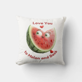 Almofada Watermelon Love: Sweet & Juicy Heart