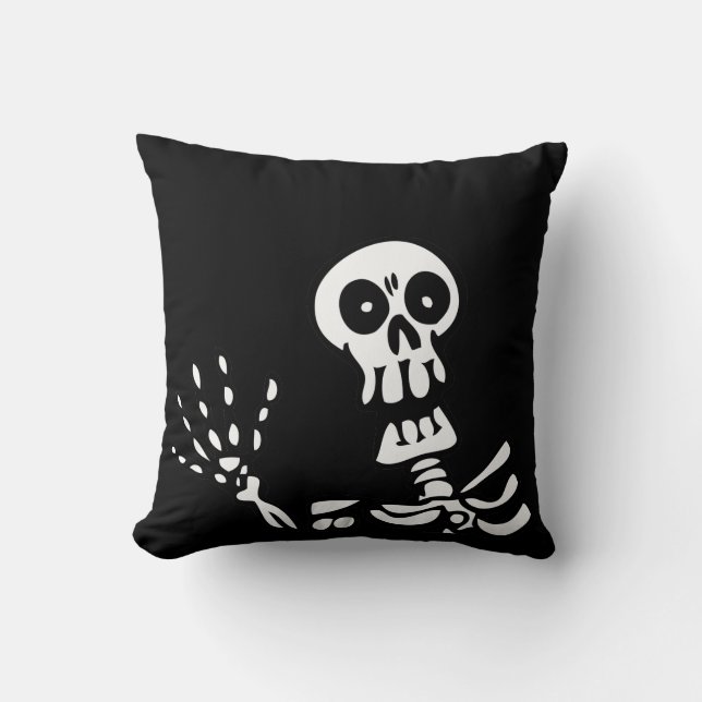 Almofada Waving Skeleton Halloween (Frente)