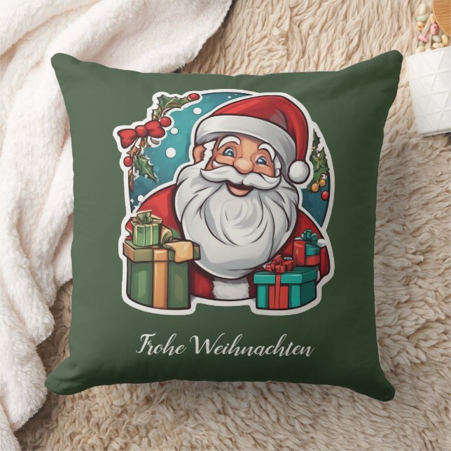 Almofada Weihnachtsmann mit Geschenken - (Cobertor)