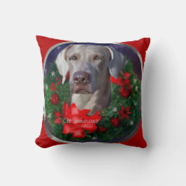 Almofada Weimaraner Christmas
