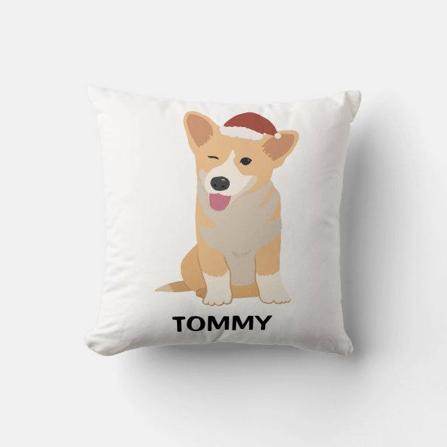 Almofada Welsh Corgi Cushion Personalizado (Frente)