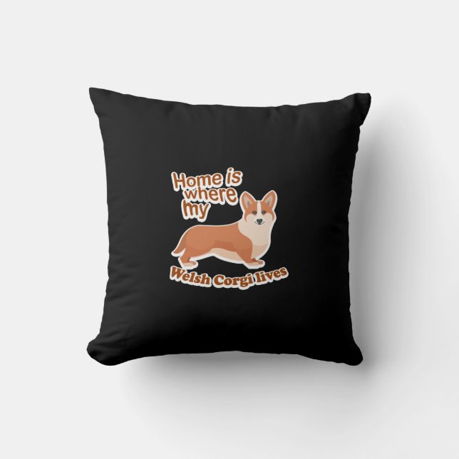 Almofada Welsh Corgi Home (Frente)