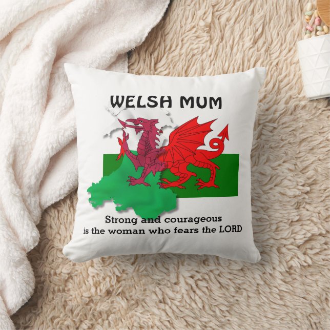 Almofada WELSH MÃE Flag of Wales (Cobertor)