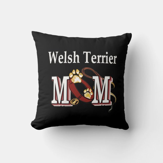 Almofada Welsh Terrier Mãe Gifts (Frente)