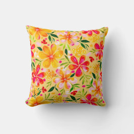 Almofada Wendy Wendy Watercolor Floral-Amarelo