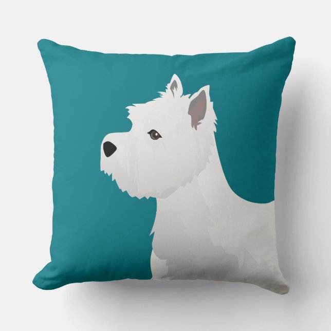 Almofada West Highland White Terrier Basic Brevee Design (Frente)