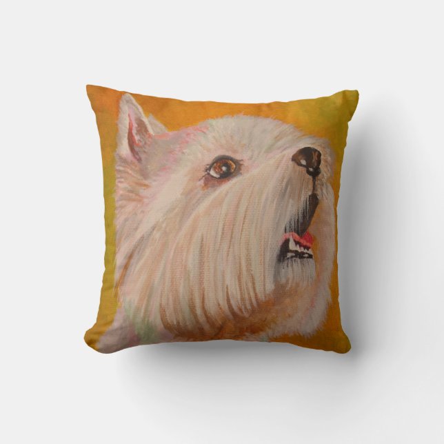 Almofada West Highland White Terrier Retrato (Frente)
