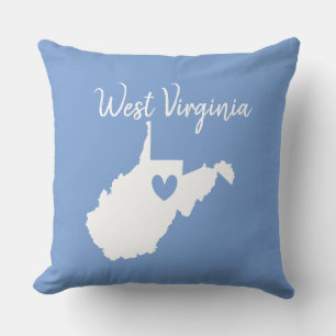 Almofada West Virginia mapa do estado do oeste