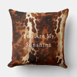 Almofada Western Brown Cowhide