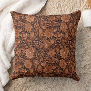Almofada Western Cowgirl Brown Floral