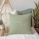 Almofada Whimsage Green Mama To Be<br><div class="desc">Apresentamos a nossa travesseiro decorativo verde de sábio, perfeita para a sua simples celebração moderna de feiticeiros em qualquer estação do ano! Este travesseiro tem uma vibração biquica, neutra em termos de gênero, com caligrafia elegante e um delicado design minimalista, fazer ideal para raparigas e rapazes. Além disso, é editável,...</div>