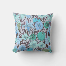 Almofada Whimsical Bible Flowers – Doodle Pattern