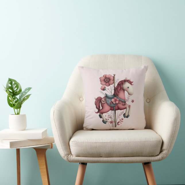 Almofada Whimsical Carousel Horse Image (Cadeira)