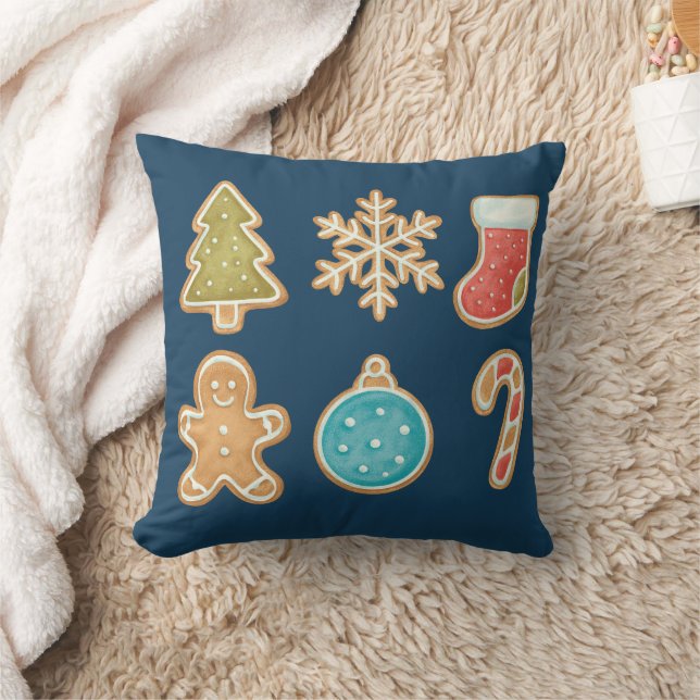 Almofada Whimsical Christmas Cookie Icons (Cobertor)