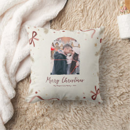 Almofada Whimsical Christmas Pillow – Minimal Festive Desig