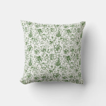 Whimsical Clover Dance – Green Chinoiserie-Inspire