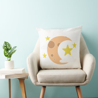 Almofada    Whimsical Crescent Moon Pillow