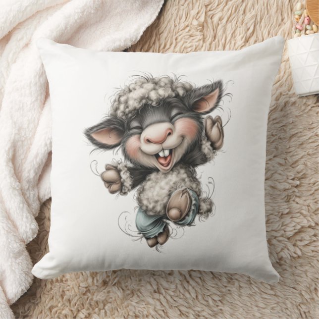 Almofada Whimsical Cute Sheep (Cobertor)